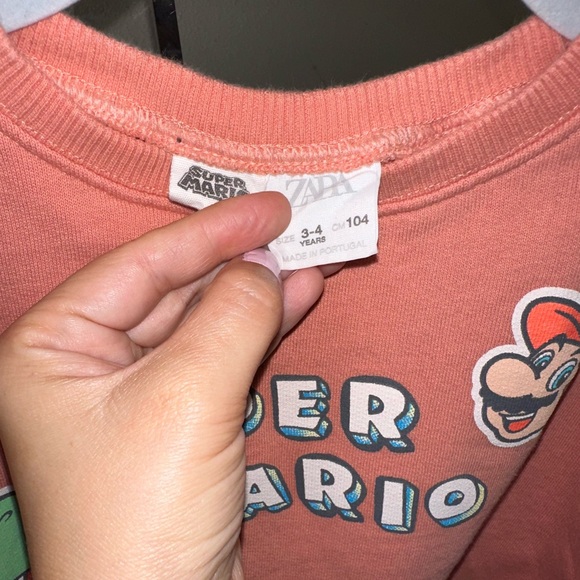 VGUC ZARA SUPER MARIO Brothers Sweater 3/4 - Picture 3 of 3